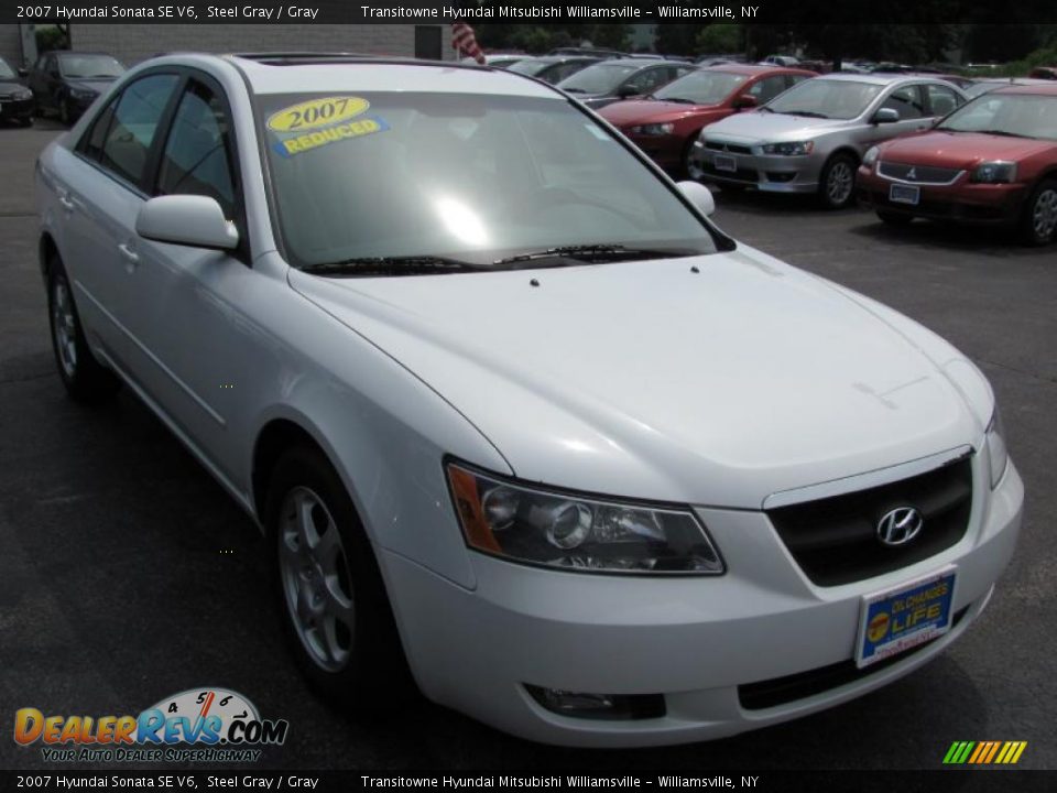 2007 Hyundai Sonata SE V6 Steel Gray / Gray Photo #14