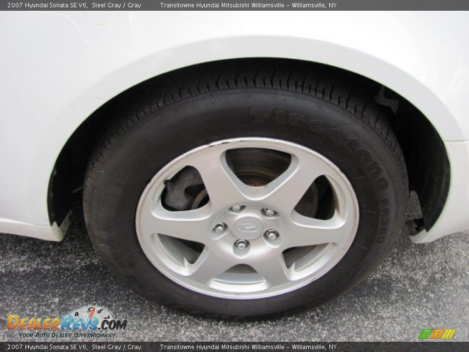 2007 Hyundai Sonata SE V6 Steel Gray / Gray Photo #16