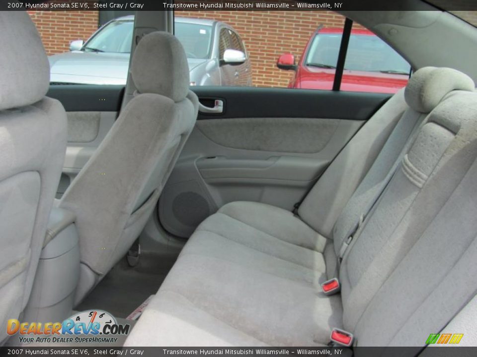 2007 Hyundai Sonata SE V6 Steel Gray / Gray Photo #20