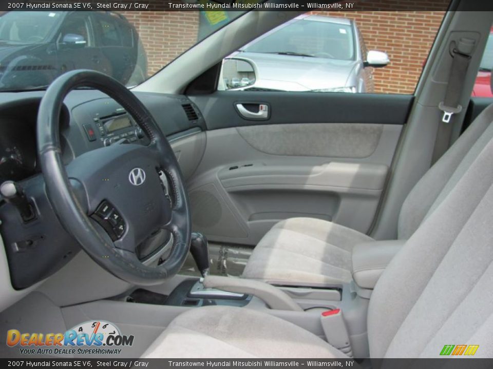 2007 Hyundai Sonata SE V6 Steel Gray / Gray Photo #21