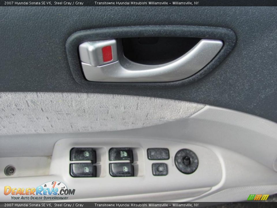 2007 Hyundai Sonata SE V6 Steel Gray / Gray Photo #22