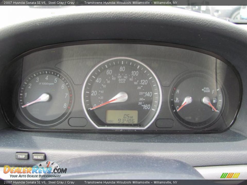 2007 Hyundai Sonata SE V6 Steel Gray / Gray Photo #28