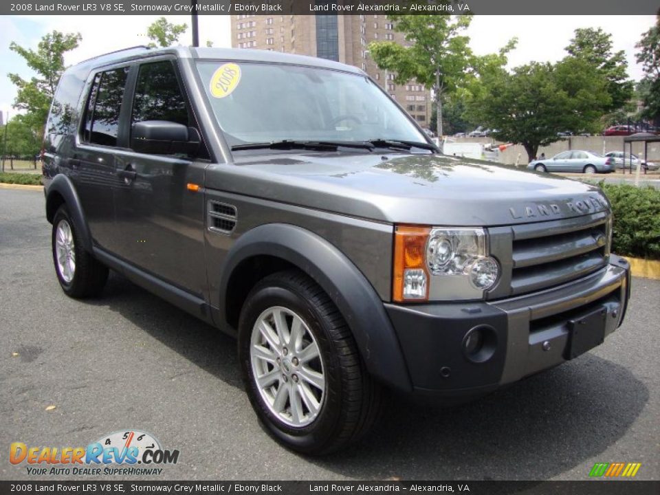 2008 Land Rover LR3 V8 SE Stornoway Grey Metallic / Ebony Black Photo #7