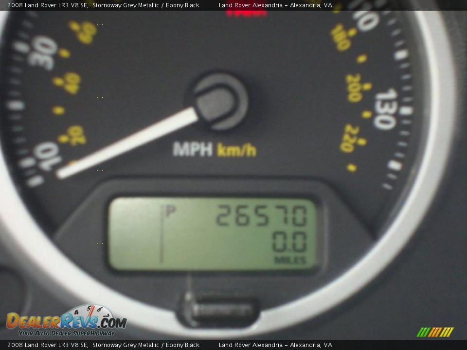 2008 Land Rover LR3 V8 SE Stornoway Grey Metallic / Ebony Black Photo #15