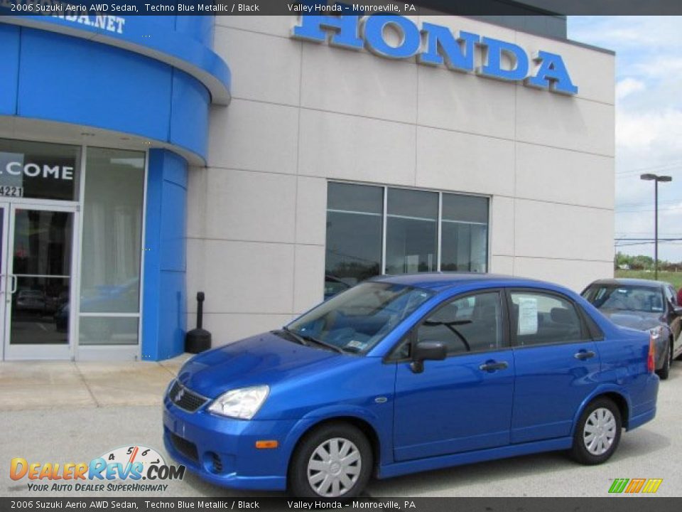 2006 Suzuki Aerio AWD Sedan Techno Blue Metallic / Black Photo #1