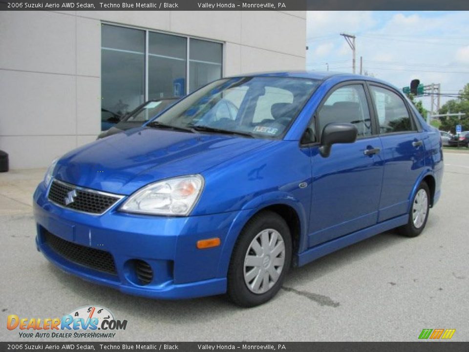 2006 Suzuki Aerio AWD Sedan Techno Blue Metallic / Black Photo #2