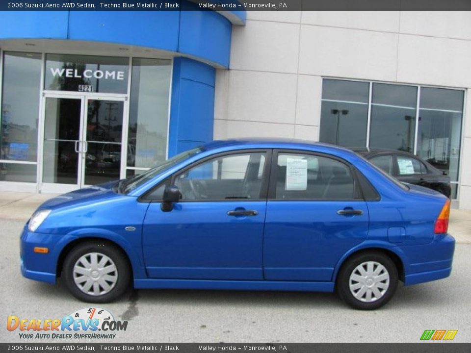 2006 Suzuki Aerio AWD Sedan Techno Blue Metallic / Black Photo #3