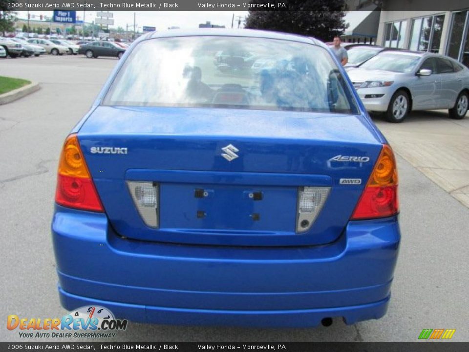 2006 Suzuki Aerio AWD Sedan Techno Blue Metallic / Black Photo #5