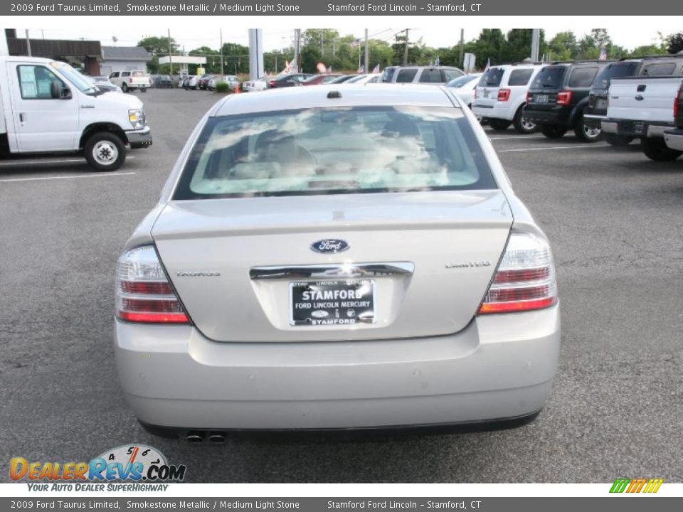2009 Ford Taurus Limited Smokestone Metallic / Medium Light Stone Photo #8