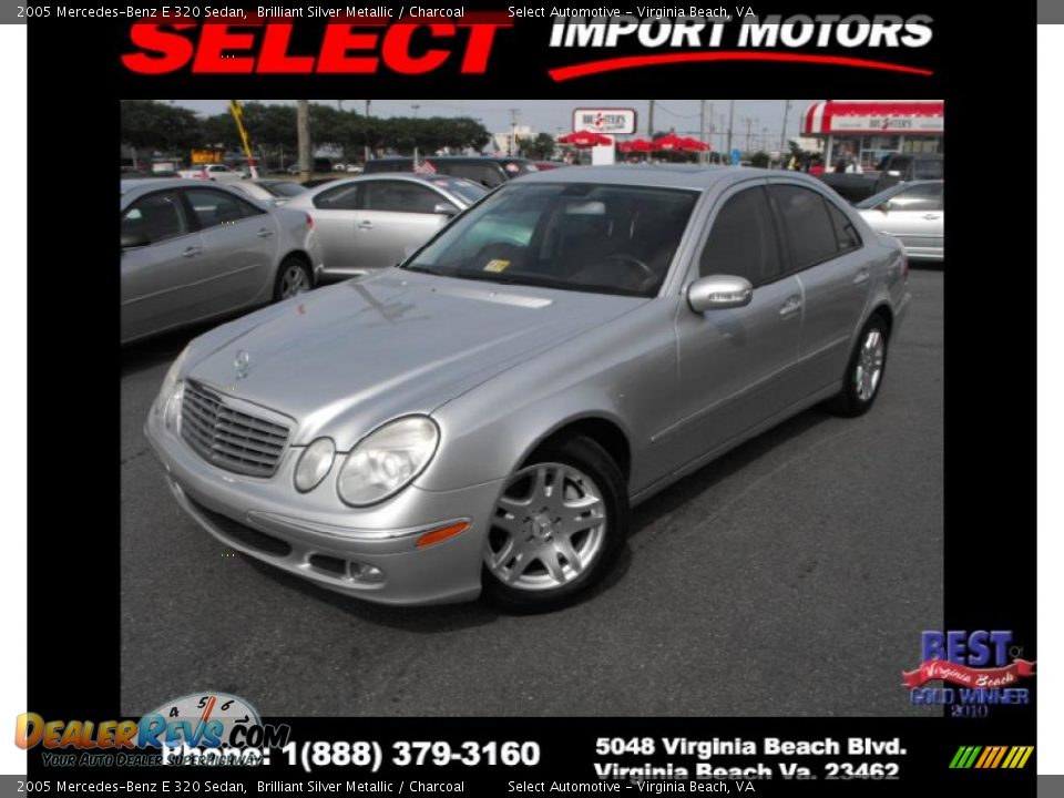 2005 Mercedes-Benz E 320 Sedan Brilliant Silver Metallic / Charcoal Photo #1