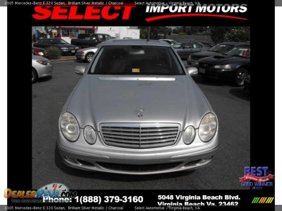 2005 Mercedes-Benz E 320 Sedan Brilliant Silver Metallic / Charcoal Photo #2