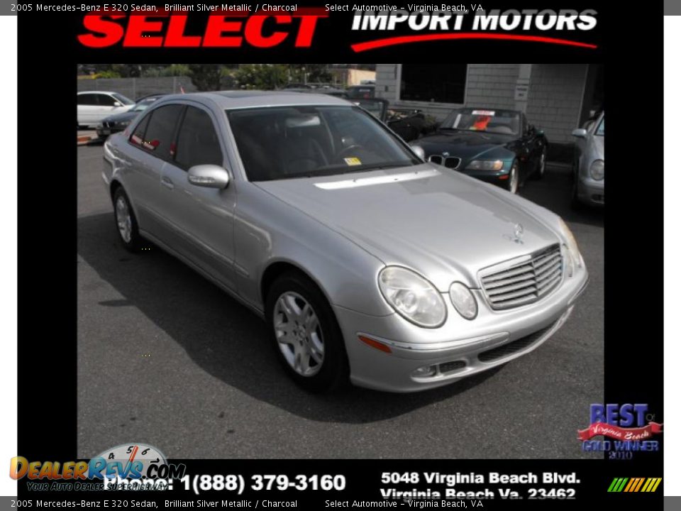 2005 Mercedes-Benz E 320 Sedan Brilliant Silver Metallic / Charcoal Photo #3