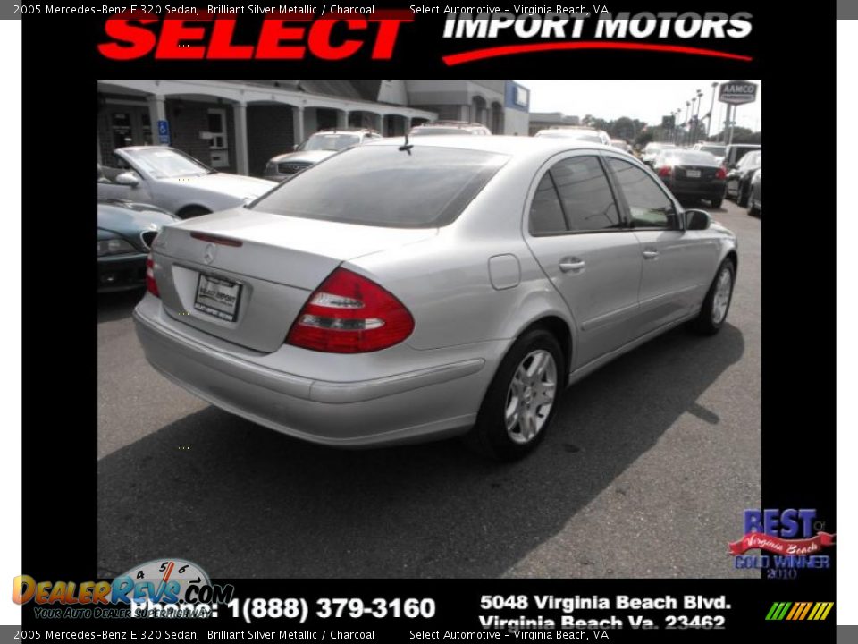 2005 Mercedes-Benz E 320 Sedan Brilliant Silver Metallic / Charcoal Photo #4