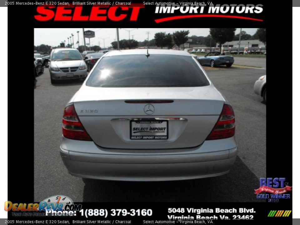2005 Mercedes-Benz E 320 Sedan Brilliant Silver Metallic / Charcoal Photo #5