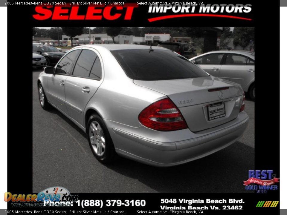 2005 Mercedes-Benz E 320 Sedan Brilliant Silver Metallic / Charcoal Photo #7