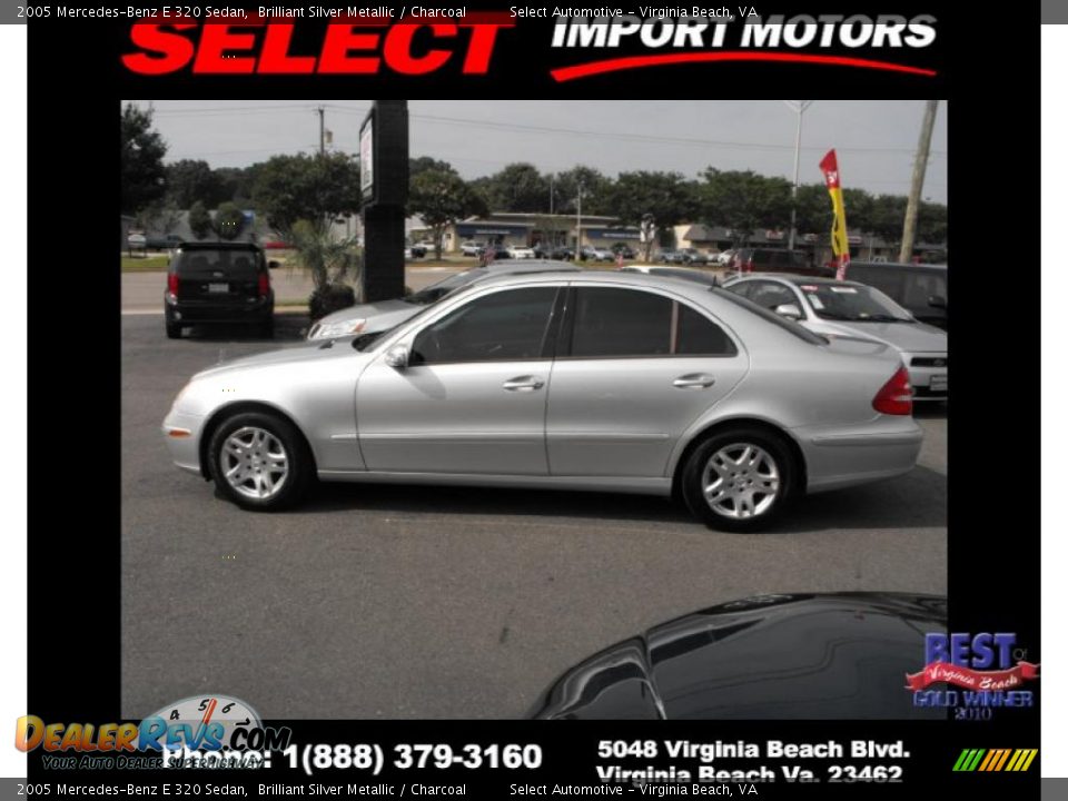 2005 Mercedes-Benz E 320 Sedan Brilliant Silver Metallic / Charcoal Photo #8