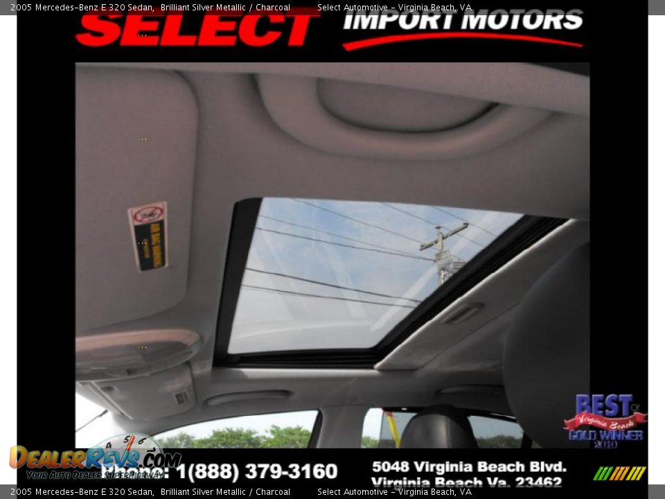 2005 Mercedes-Benz E 320 Sedan Brilliant Silver Metallic / Charcoal Photo #9
