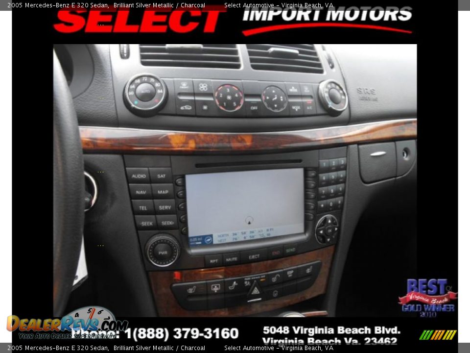 2005 Mercedes-Benz E 320 Sedan Brilliant Silver Metallic / Charcoal Photo #15