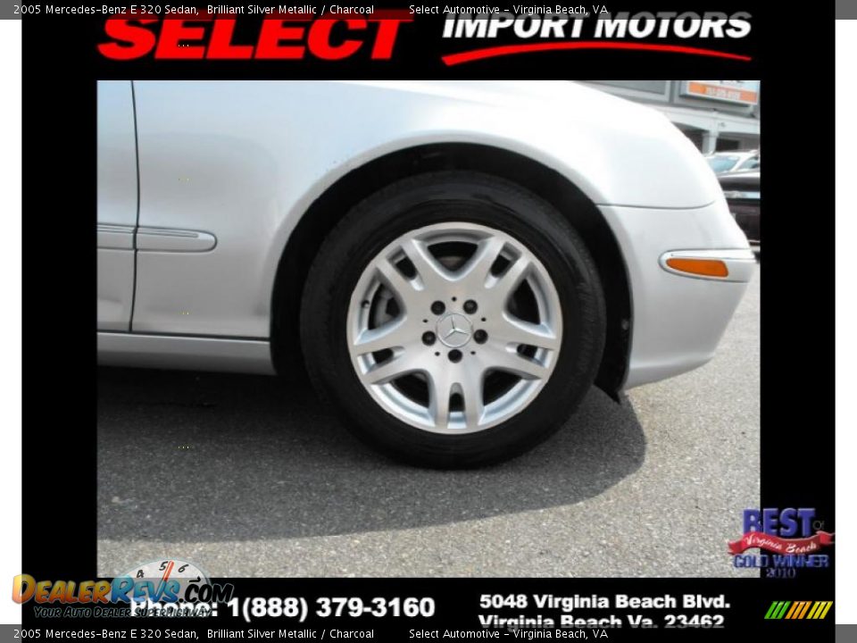 2005 Mercedes-Benz E 320 Sedan Brilliant Silver Metallic / Charcoal Photo #16