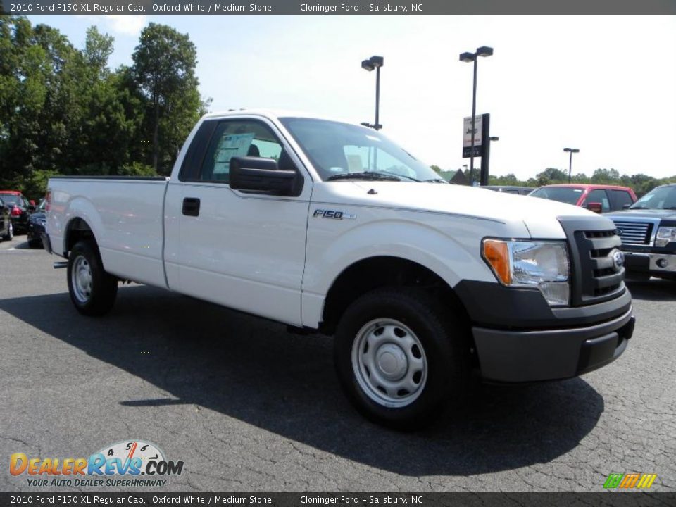 2010 Ford F150 XL Regular Cab Oxford White / Medium Stone Photo #1