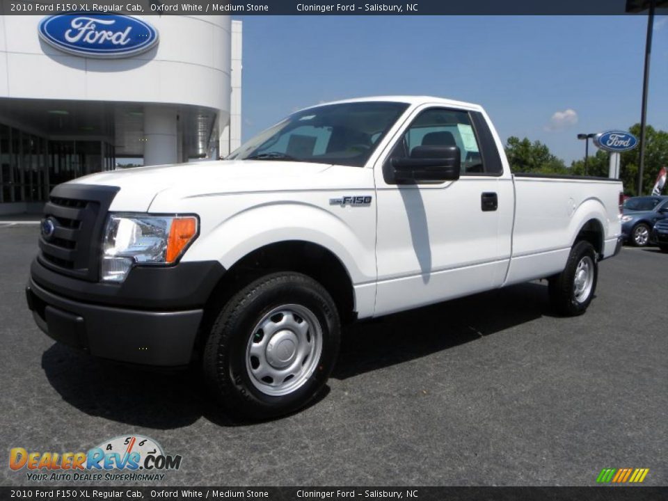 2010 Ford F150 XL Regular Cab Oxford White / Medium Stone Photo #6