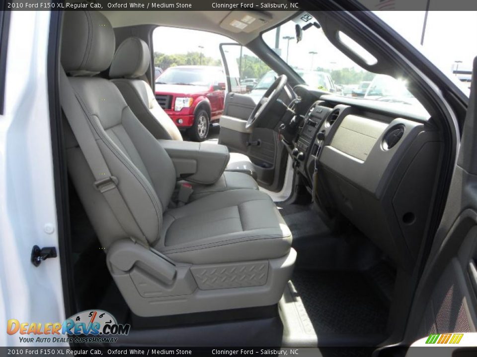 2010 Ford F150 XL Regular Cab Oxford White / Medium Stone Photo #9