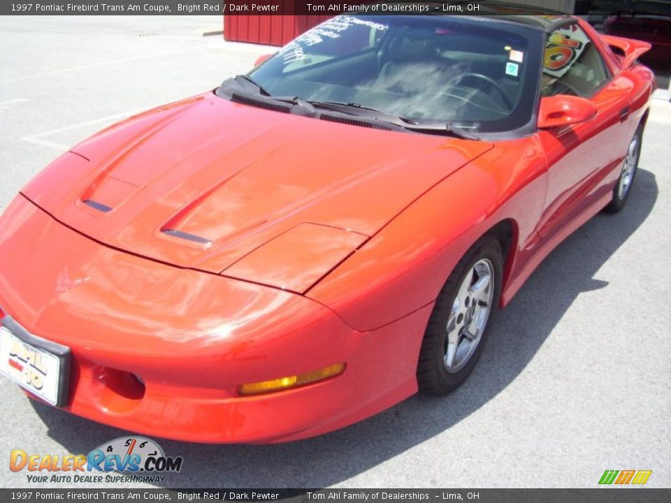 1997 Pontiac Firebird Trans Am Coupe Bright Red / Dark Pewter Photo #2