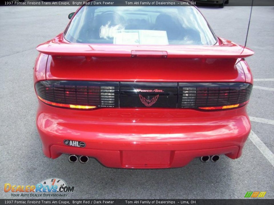 1997 Pontiac Firebird Trans Am Coupe Bright Red / Dark Pewter Photo #5