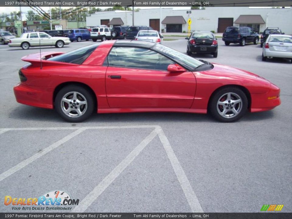 1997 Pontiac Firebird Trans Am Coupe Bright Red / Dark Pewter Photo #7