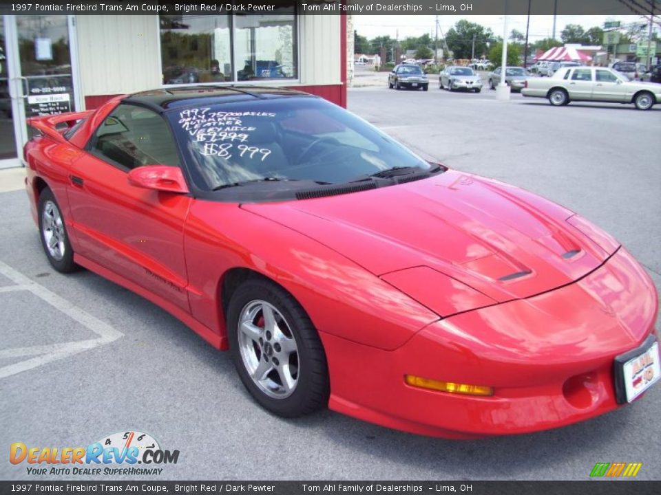 1997 Pontiac Firebird Trans Am Coupe Bright Red / Dark Pewter Photo #8