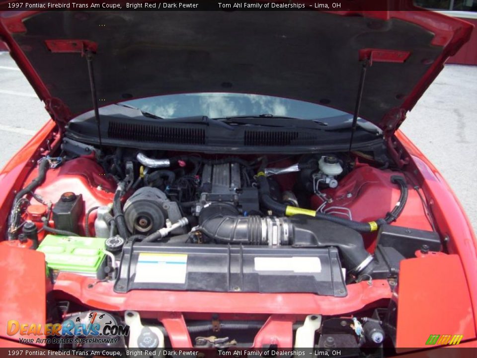 1997 Pontiac Firebird Trans Am Coupe Bright Red / Dark Pewter Photo #10