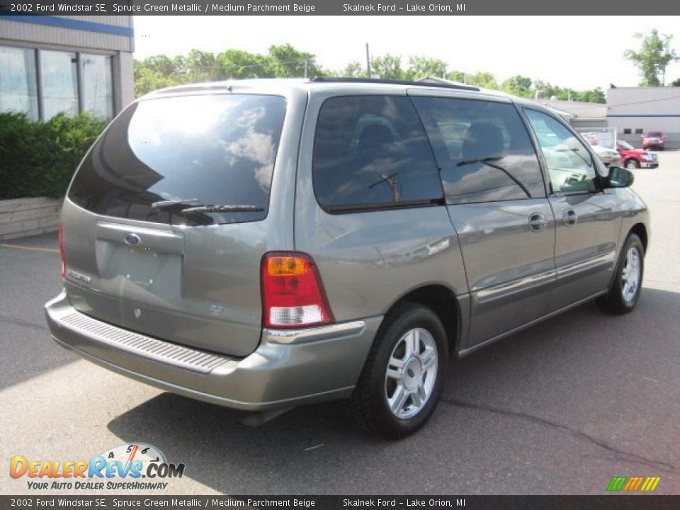2002 Ford Windstar SE Spruce Green Metallic / Medium Parchment Beige Photo #3
