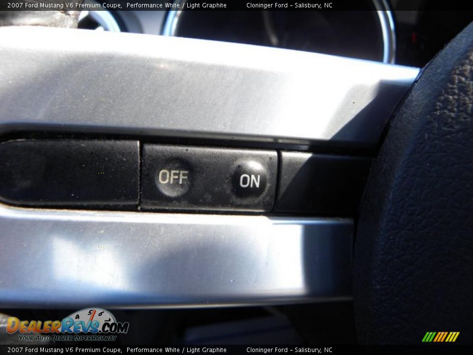 2007 Ford Mustang V6 Premium Coupe Performance White / Light Graphite Photo #19