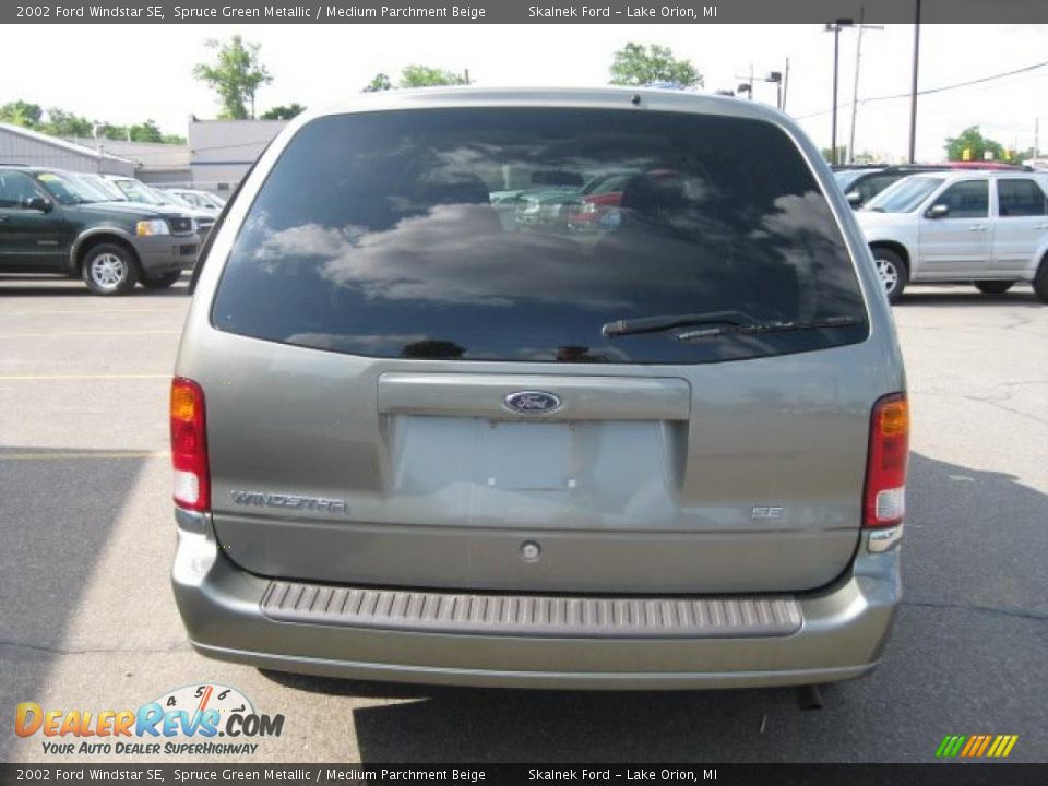 2002 Ford Windstar SE Spruce Green Metallic / Medium Parchment Beige Photo #4