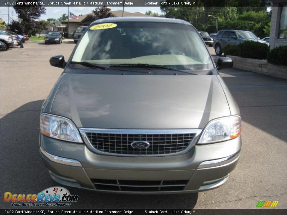 2002 Ford Windstar SE Spruce Green Metallic / Medium Parchment Beige Photo #9