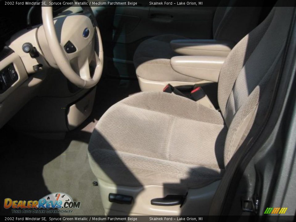 2002 Ford Windstar SE Spruce Green Metallic / Medium Parchment Beige Photo #20