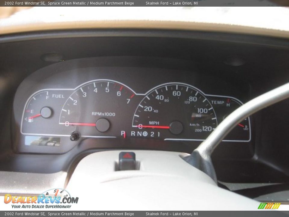 2002 Ford Windstar SE Spruce Green Metallic / Medium Parchment Beige Photo #29