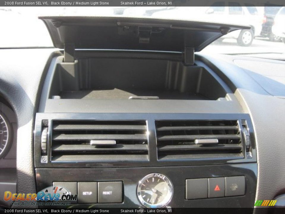 2008 Ford Fusion SEL V6 Black Ebony / Medium Light Stone Photo #25