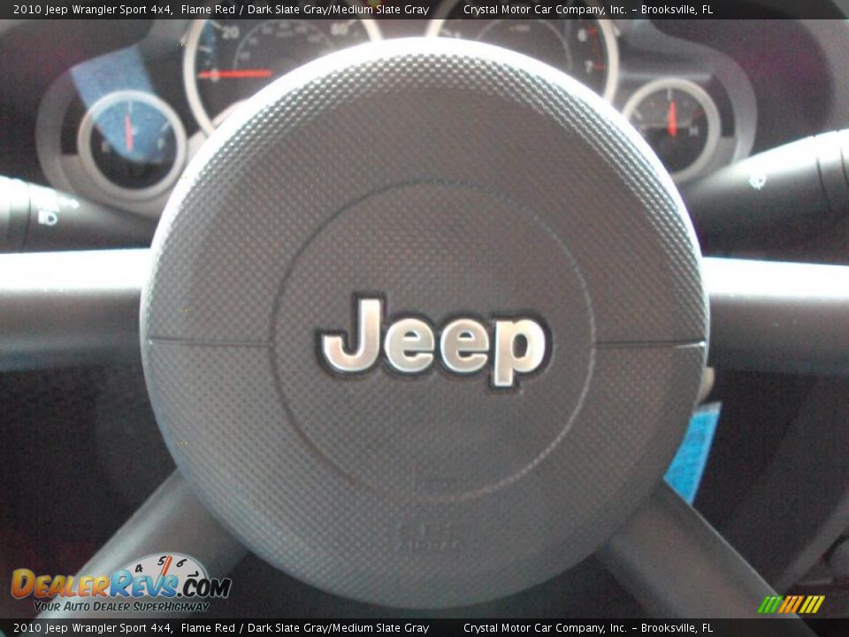 2010 Jeep Wrangler Sport 4x4 Flame Red / Dark Slate Gray/Medium Slate Gray Photo #20