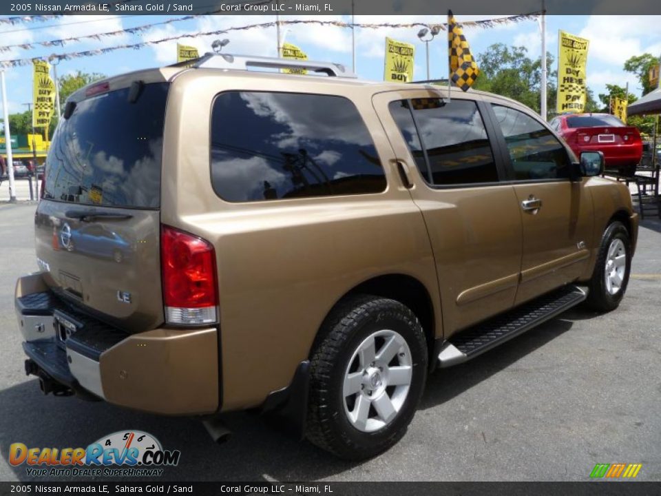 2005 Nissan Armada LE Sahara Gold / Sand Photo #6