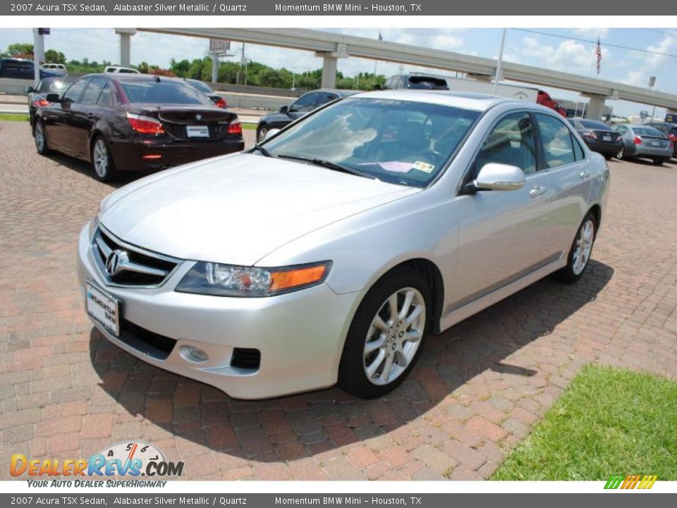 2007 Acura TSX Sedan Alabaster Silver Metallic / Quartz Photo #3