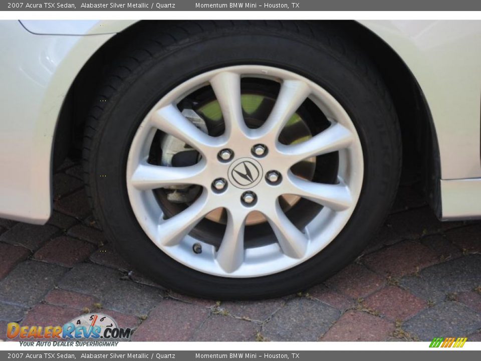 2007 Acura TSX Sedan Alabaster Silver Metallic / Quartz Photo #4