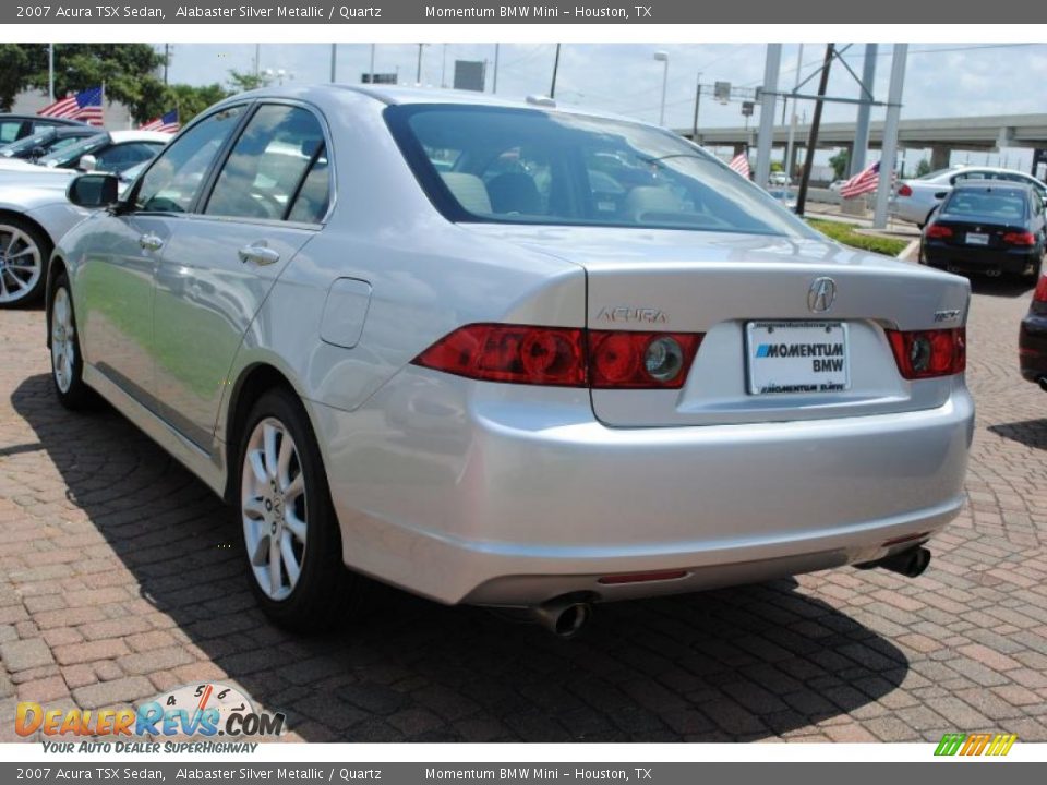 2007 Acura TSX Sedan Alabaster Silver Metallic / Quartz Photo #5