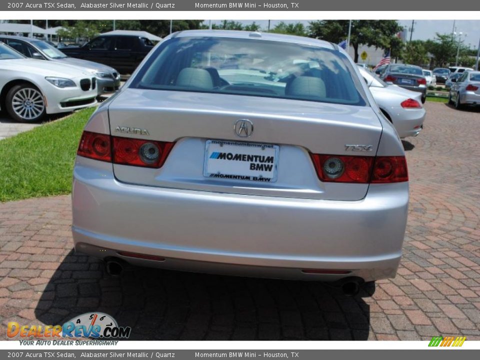 2007 Acura TSX Sedan Alabaster Silver Metallic / Quartz Photo #6