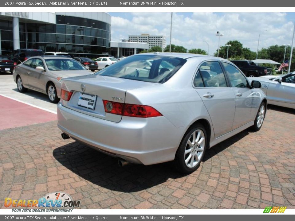 2007 Acura TSX Sedan Alabaster Silver Metallic / Quartz Photo #7