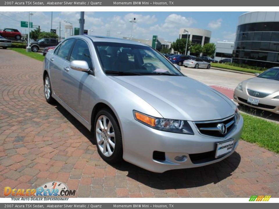2007 Acura TSX Sedan Alabaster Silver Metallic / Quartz Photo #8