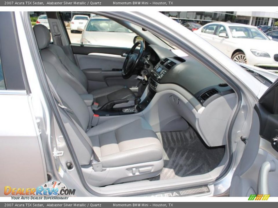 2007 Acura TSX Sedan Alabaster Silver Metallic / Quartz Photo #9