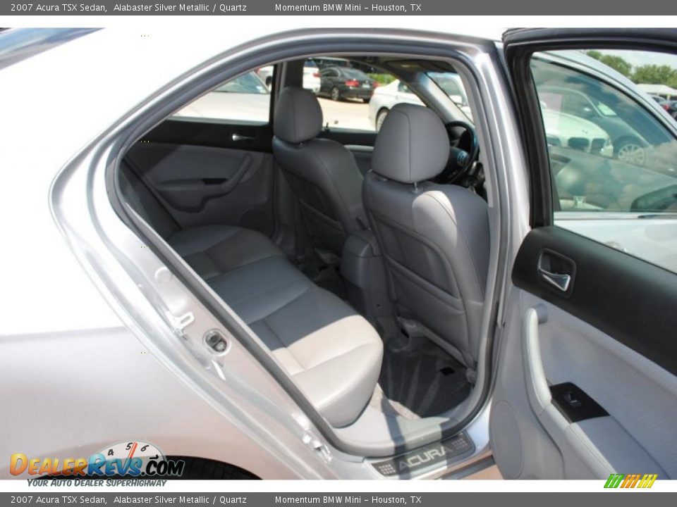 2007 Acura TSX Sedan Alabaster Silver Metallic / Quartz Photo #10
