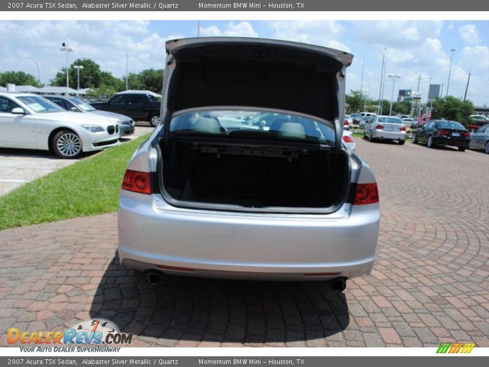 2007 Acura TSX Sedan Alabaster Silver Metallic / Quartz Photo #11