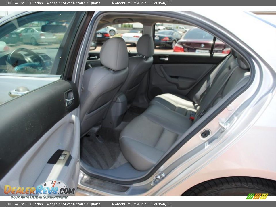2007 Acura TSX Sedan Alabaster Silver Metallic / Quartz Photo #12